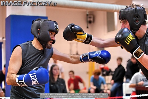 2019-05-29 Milano - pound4pound boxe gym 2240 Federico Nejrotti vs Luca Liberace